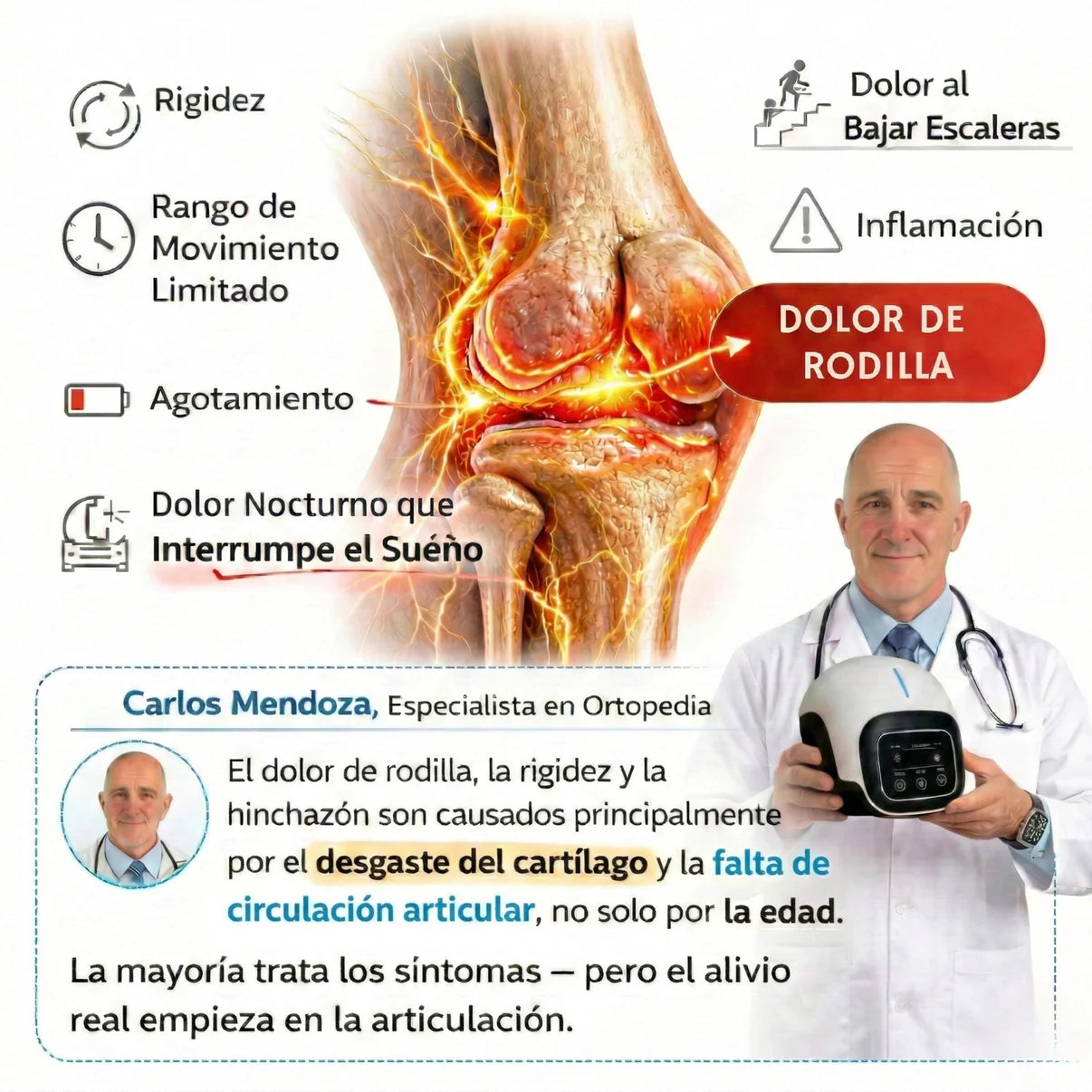 Kalvio™ – Alivio para tus rodillas Sin Pastillas, Inyecciones o Cirugía.