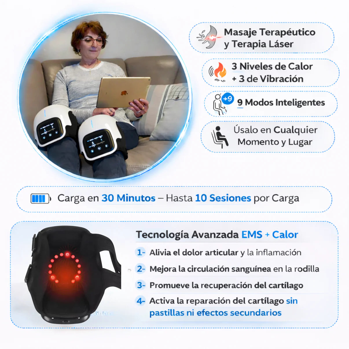 Kalvio™ – Alivio para tus rodillas Sin Pastillas, Inyecciones o Cirugía.