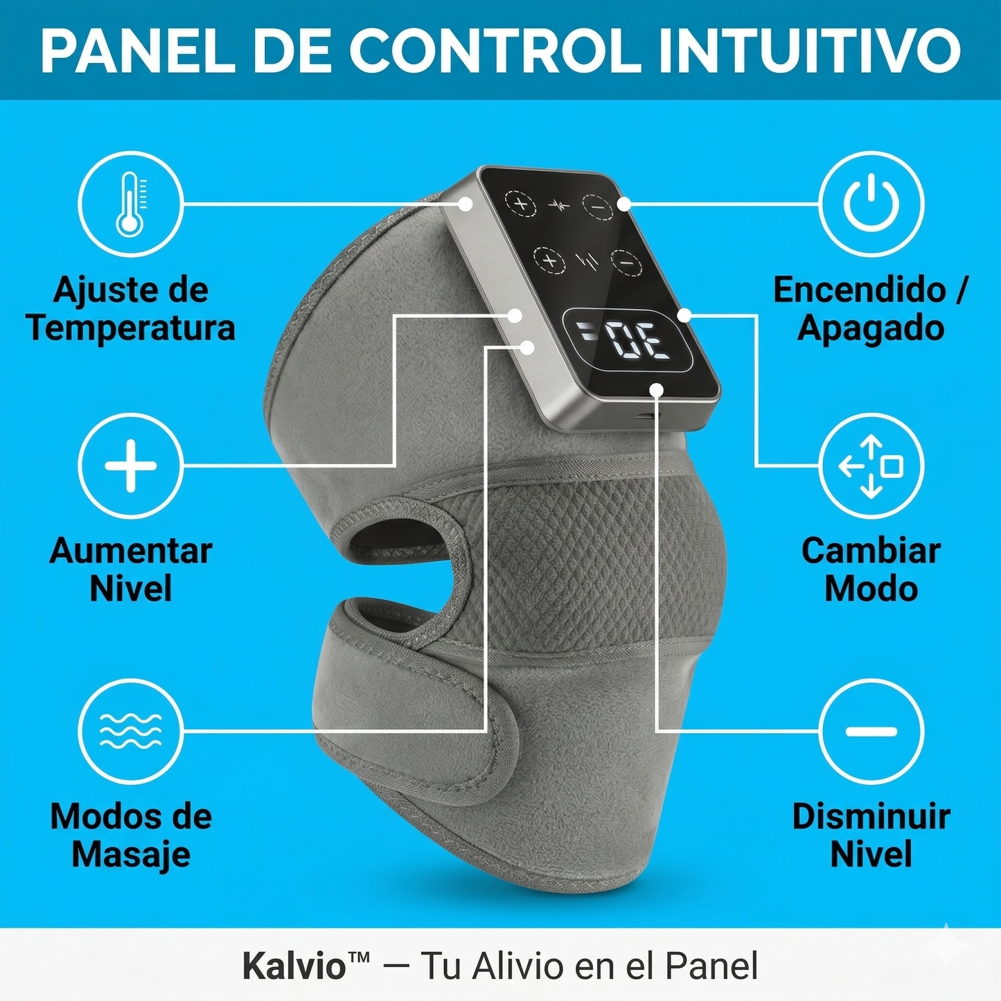 Electric Knee Massager with 3 Levels of Vibration And 5 Levels of Hot Compression Heated Leg Joint Muscle Relaxing Knee Pad