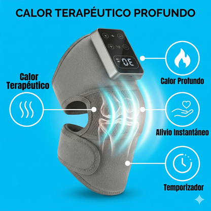 Electric Knee Massager with 3 Levels of Vibration And 5 Levels of Hot Compression Heated Leg Joint Muscle Relaxing Knee Pad